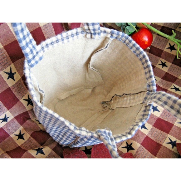 New Prim Rustic Handmade 7” Autumn Fall Felt Sunflowers w/ Bag Home Decor - Picture 9 of 12